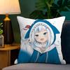 Anime Gawr Cute Gura Personalized Pillow Cover Kids Bedroom Wild Party Decor Pillowcase Kid Birthday Shower Gift