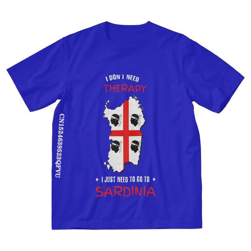 Sardinia Is My Therapy Tshirt Unisex Stylish T Shirts Emo Clothes Italy Flag Italia Italian Pride TShirt Alternative Unisex Clothes