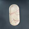 Natural Marble Soap Dispenser Tray Hotel Bathroom Vanity Organizer Modern Minimalist Decorative Serving Dish