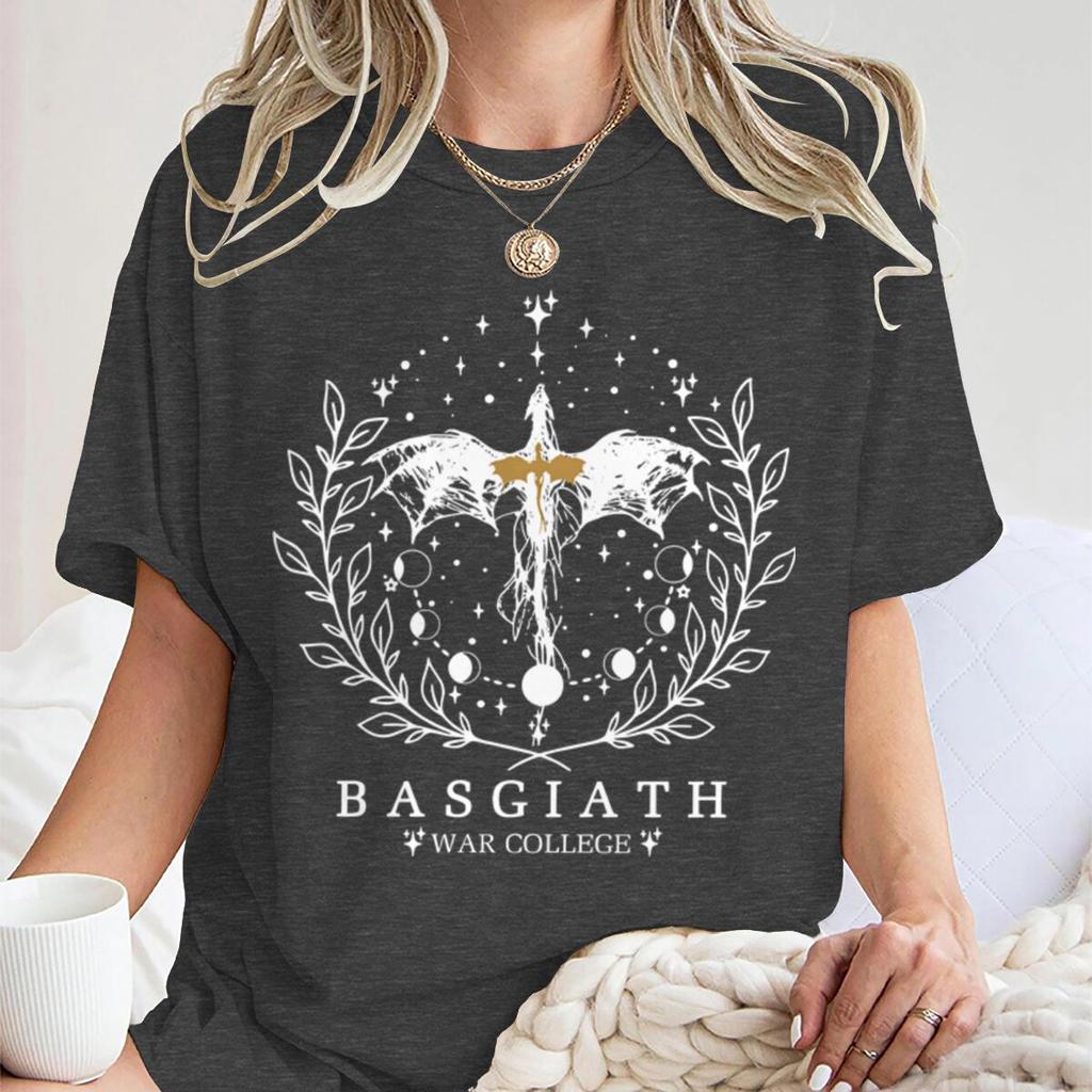 Bookish Dragon Basgiath War College Inspired Tshirt Vintage Fourth Wing Books Fan Unisex Unisex Bookishness Tee