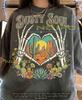 Dusty Soul Skeleton Heart Desert Comfort Colors® Tshirt, Western Cowboy Retro Faded Tees, Nature Y2K Streetwear Vintage Skull Gift,