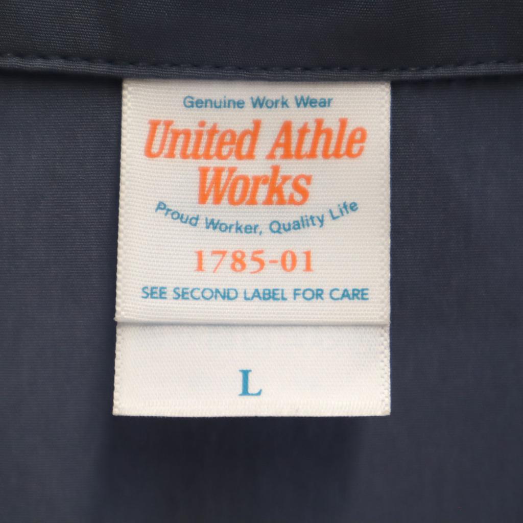United Athle Works Short Sleeve Open Collar Shirt L Blue Men's Used