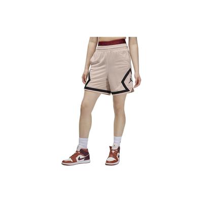 Pantalones cortos deportivos color block de secado rápido para mujer Parte inferior Beige partícula FB4589-207