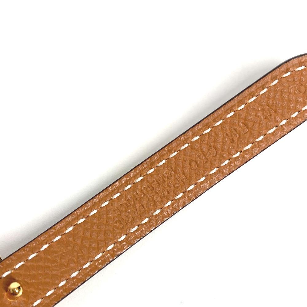 Hermes Thin Belt Focus Reversible Belt H Belt  Belt Leather Black/GoldHardware