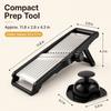 Adjustable Mandoline Slicer with Food Holder Stainless Steel Kitchen Vegetable Slicer Julienne Cutter Blade for Home Cooking 4