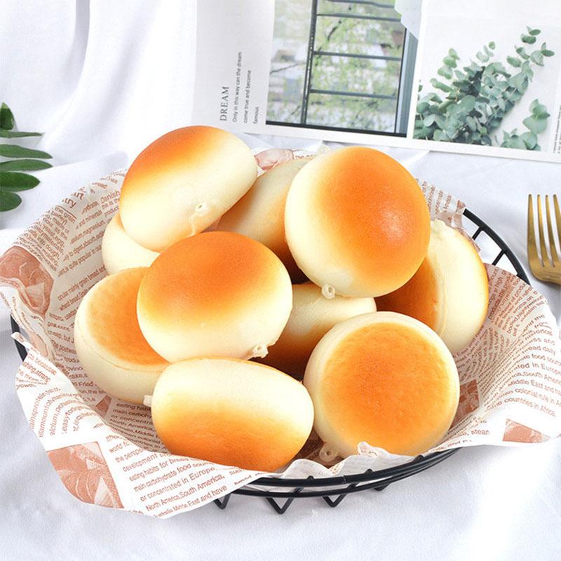 Fake Chinese Mantou Squishy Realistic Steamed Bun Simulated Bread Model Soft Slow Rising Toy Funny Gift Creative Birthday Gift