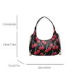 Fashion Shoulder Bag Strawberry Cherry Print Solid Color Large Capacity Zipper Adjustable Chain Strap Daily Commute Shopping