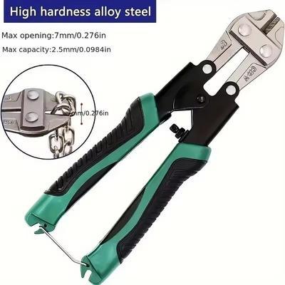 Mini 8" Bolt Cutter Multi-Tool Steel Cable Cutter Bolt Cutter Rope Clamp Pliers Work Saving Multi-Functional Cutting Scissors
