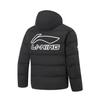 Li Ning CBA Loose Fit Hooded Graphic Logo Cotton Jacket Men jackets AJMV069-1