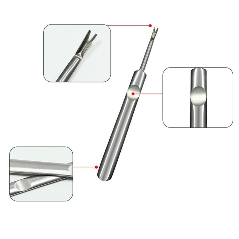 Stainless Steel Cuticle Pusher Trimmer Remover Pedicure Manicure Nail Art Tool