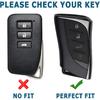 For Lexus Key Fob Cover 4-Button Anti-Scratch Protection Case With Keychain Fit For 2018-2025 ES LS LC UX NX RX GX LX (200T 250H 300H 350H 450H 500H