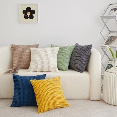 Polyester Short Plush Core Sofa Pillow Light Luxury High-end Cushion Bedside Pillow