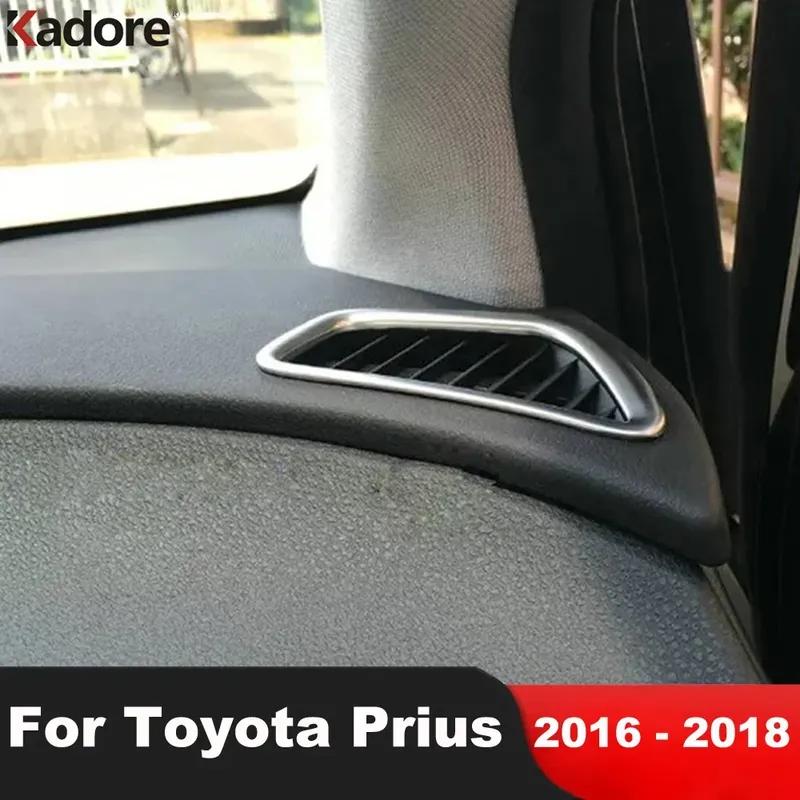For Toyota Prius 2016 2017 2018 Matte Car Front Upper Air Condition Vent Outlet Cover Trim Interior Mouldings Accessories