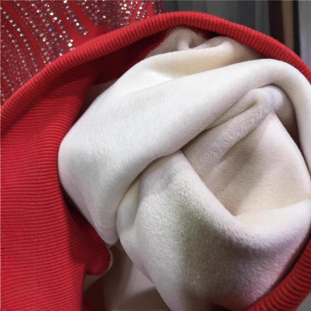 Women's Design Long-sleeved Fleece and Thickened Artistic Sweatshirt