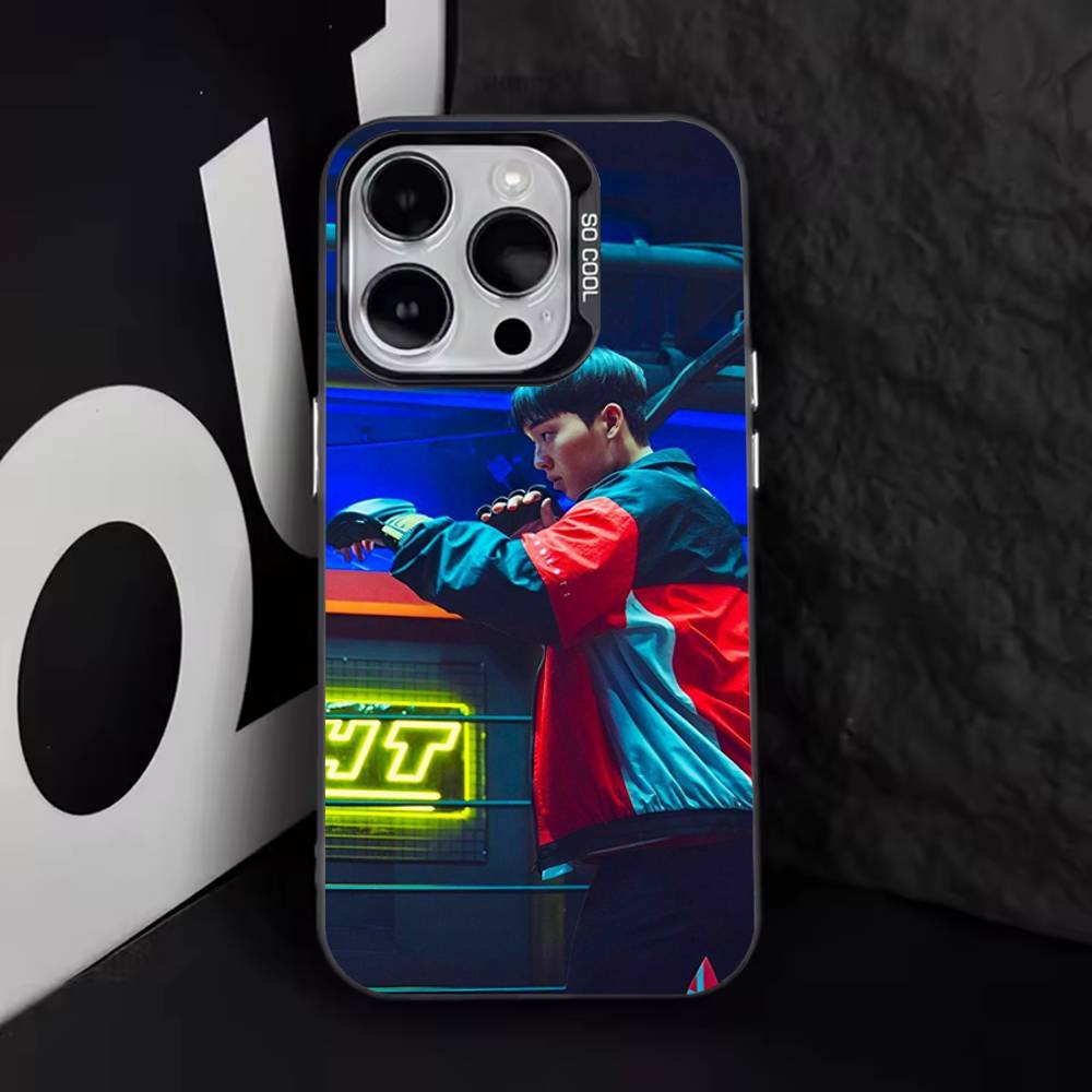

Чехол для телефона серия «Слабый герой» Корея Для iPhone 16,15,14,13,12,11,8,7,Pro,Max,Plus,Mini,XS,SE Противоударный Черный Матовый Жесткий iPhone16promax