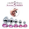 Anal Plug in Metallo Cuore di Cristallo Principiante Esperto 5 Misure Butt Plug Giocattolo per Adulti Coda Dildo Femminile/Maschile Giocattoli Sessuali Coppie Adulti Gioco