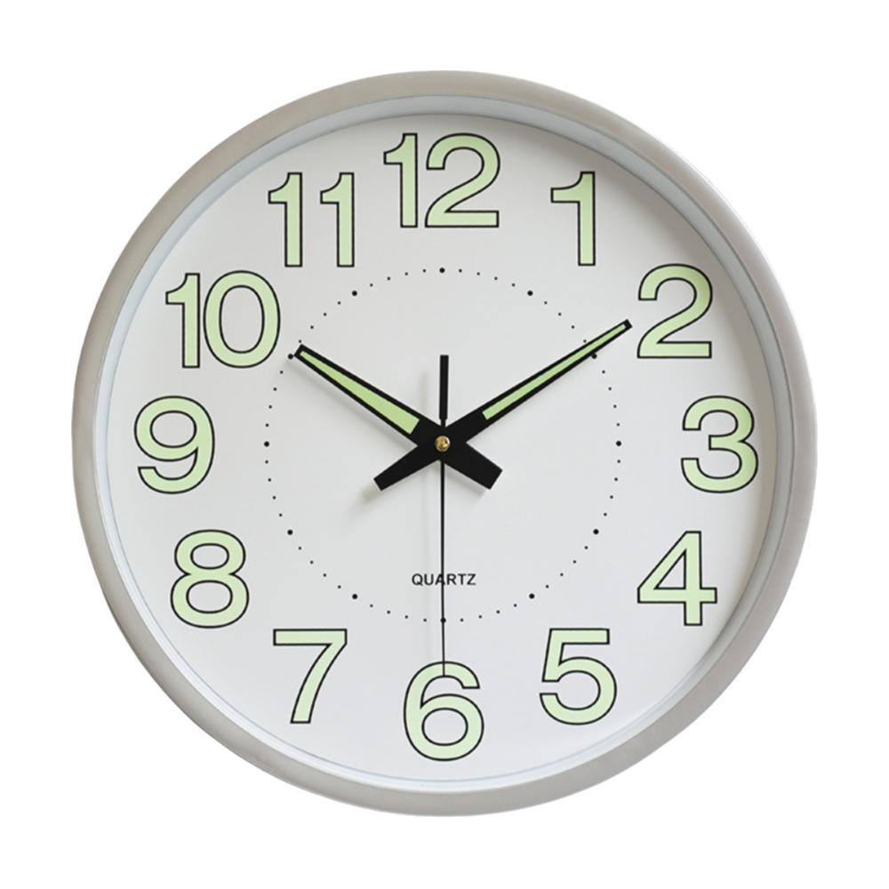 

Не тикающие светящиеся в темноте часы 12 дюймов цифровые часы декоративные весы часы гостиная