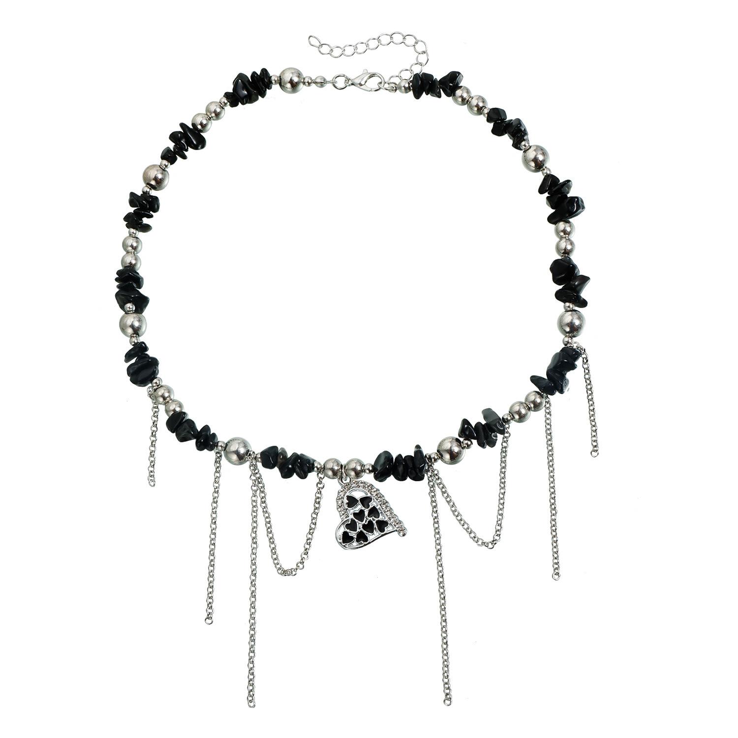 Dark Less Love Necklace ins Spice Girl Merry Su Personalized Retro Versatile Necklace