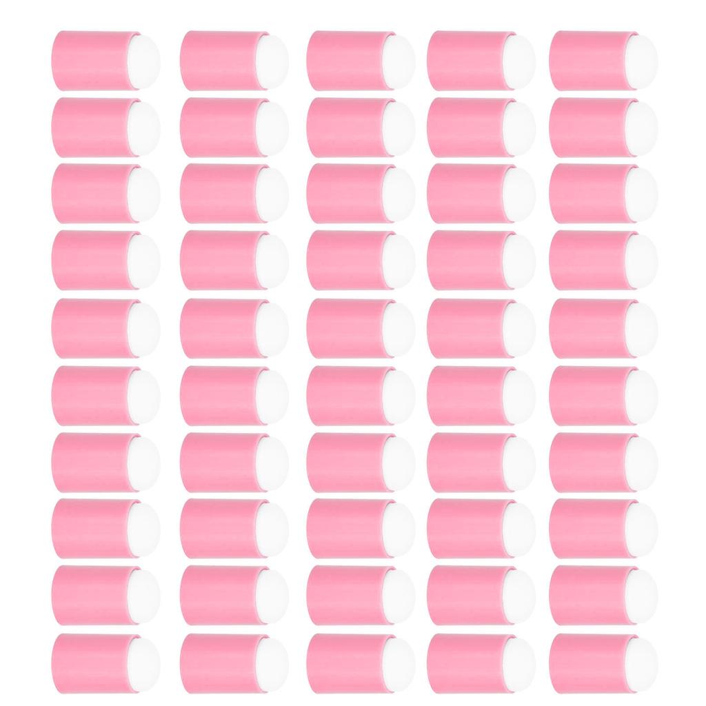 50pcs Ink Pad Smudge Sponge Multipurpose Soft Flexible Lightweight Finger Sponge Daubers for Home Nail Salon