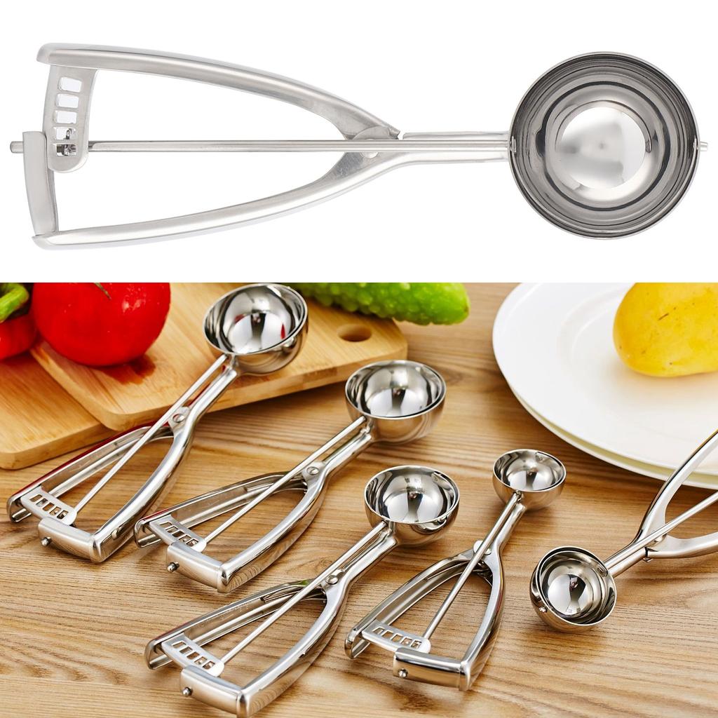 Ice Cream Spoon Multi Function 304 Stainless Steel Fruit Melon Meat Scoop Kitchen Utensils(J10189B 59 )