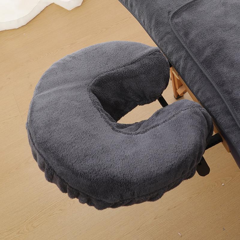 37U-shape Pillow Covers Reusable Massage Face Rest Cradle Covers Pillowcase for Spa Salon Neck Pillow Support Cover Beauty Tools