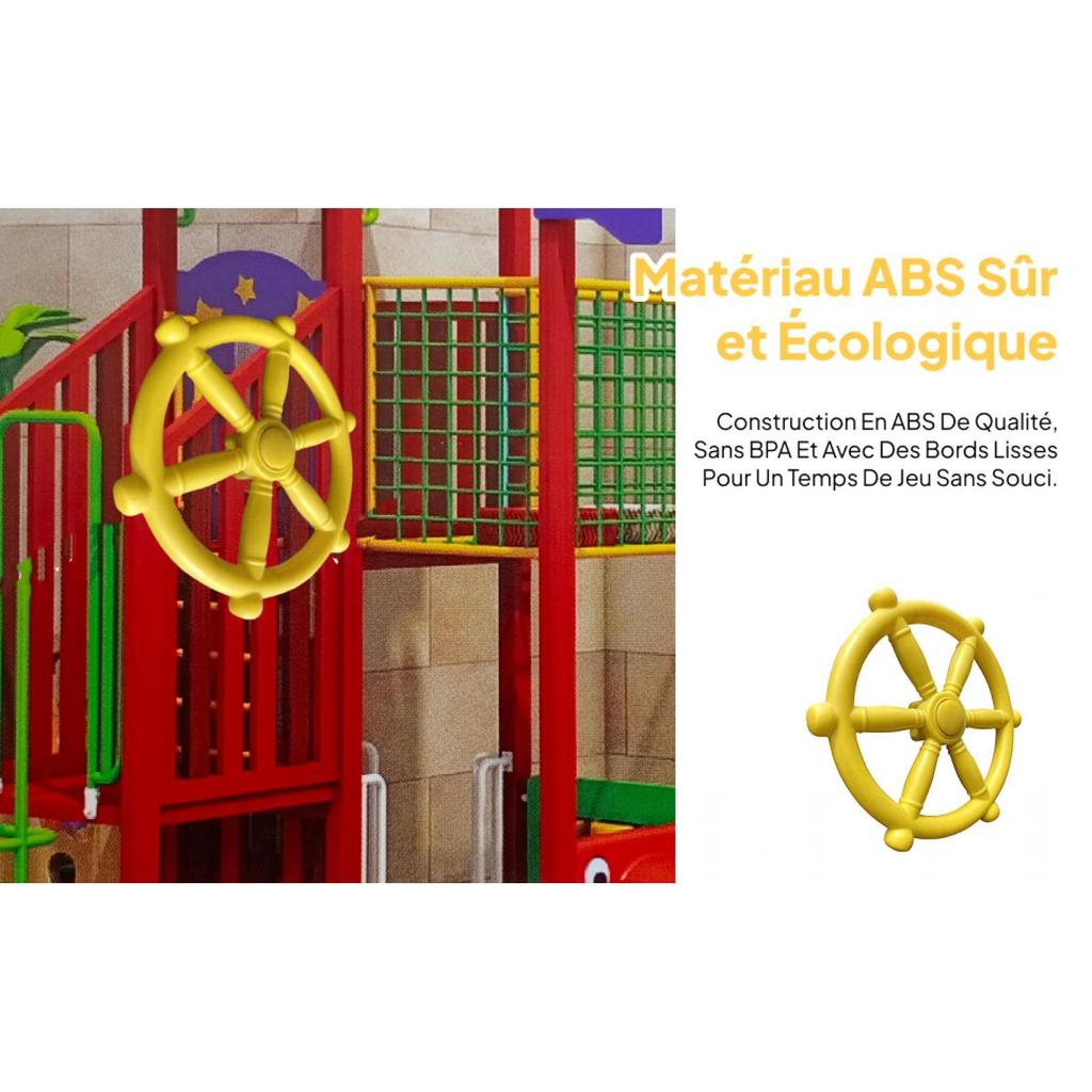 Playground Pirate Ship Wheel, Jungle Gym Steering props, Kids Wheel Toy,Amusement