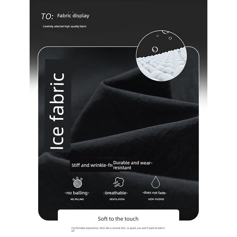 Nasa Trendy Ice Silk Workwear Sun Protection Shorts for Men, Summer Thin Loose Sports Shorts, Quick-Drying Casual Trendy Shorts