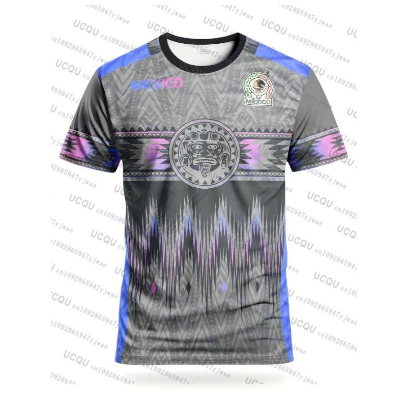 Mexiko Spezielles Jugendfußballtrikot Herren Damen Lässig Sport Atmungsaktives Sportoberteil für Wettkampf Training Herbst Tägliches Tragen