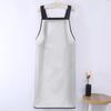 Waterproof Oil-Proof Semi-Transparent TPU Cooking Apron for Adults - Soft Leather, Hand Wiping, and Extended Coverage for Dishwashing.