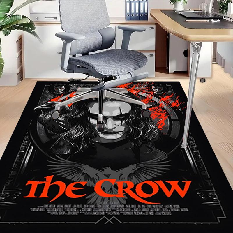 1pc The Crow Carpet, Office Rug Outdoor Mat Home Decor Area Carpet Festival