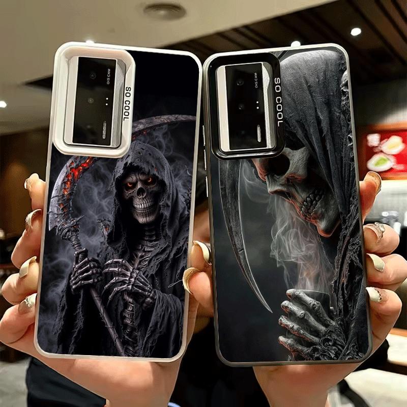 Tod Sensenmann Schädel Sense Stoßfeste Handyhülle für Xiaomi Poco X7 X6 X5 X3 Pro F7 Ultra M8 Redmi 15C 15 14C 13C 12C 10C 13