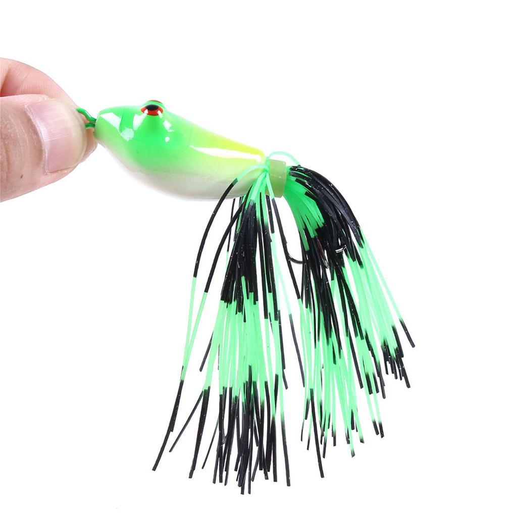 10cm 8.4g Simulated Frog Bait Topwater Frog Lures with Treble Hook Ray Frog Crankbait Lures Swimbait Fishing Lure