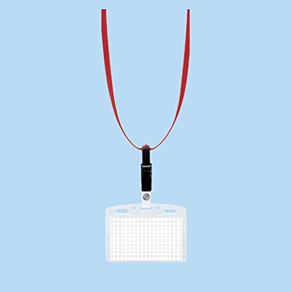Kokuyo Hanging Name Tag Red Soft Case 10P Naff-SD180-10R