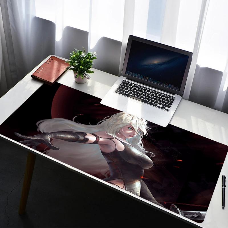 Mouse Pad Desk Protector Mouse Cartoon Anime Rubber Mat Gaming Mousepad A2 Nier Automata Keyboard Mats Gamer Kawaii Cute Deskma