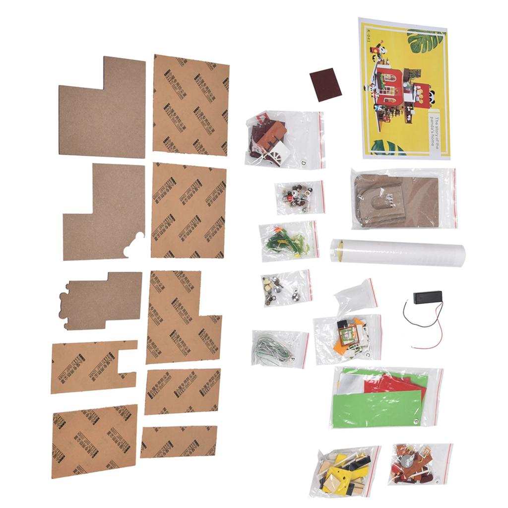 Mini Puppenhaus Modelle Bausatz Miniatur Puppenhaus Möbel Zubehör Spielzeug Geburtstagsgeschenk