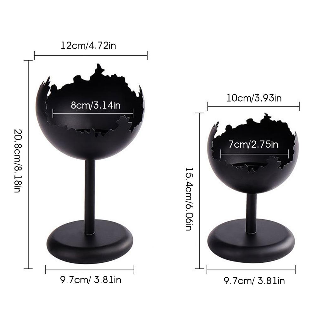 2pcs Vintage Metal Candle Holder Wedding Decor Scented Candle Stand for Home Table Centerpiece Decoration