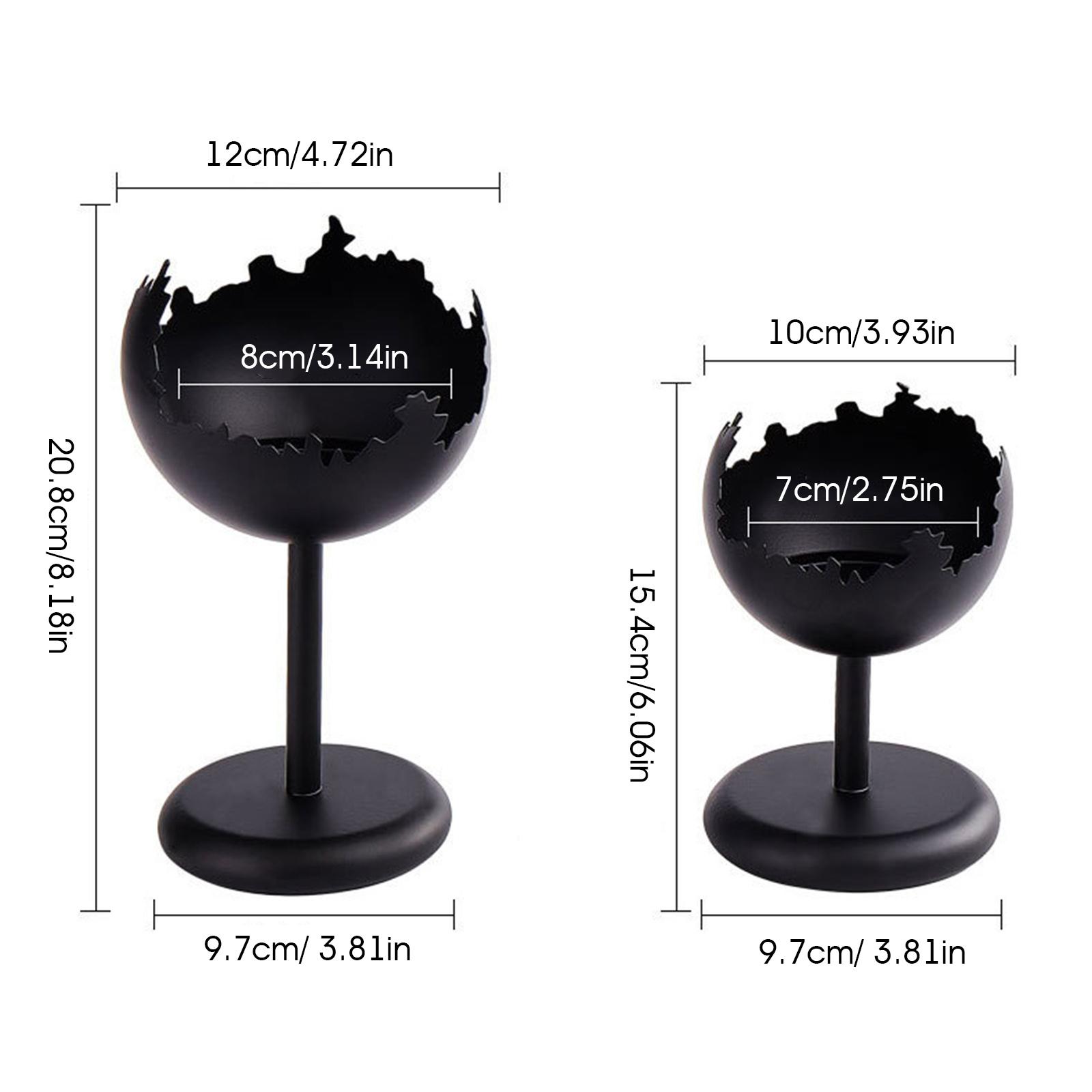 

2pcs Vintage Metal Candle Holder Wedding Decor Scented Candle Stand for Home Table Centerpiece Decoration чёрный
