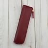 Pu Leather Pen Holder Brass Snap Closure Fine Stitching Office School Use Gifts For Writers Students