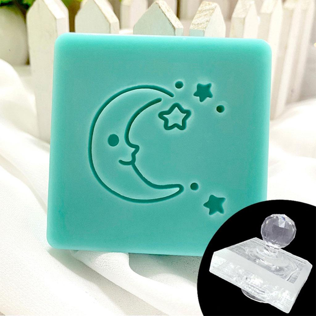 Eid Mubarak Transparent Soap Stamp Natural Soap Making Acrylic Chapter Stamper