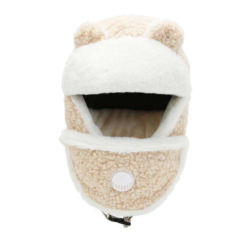 Winter Ladies Cute Plus Velvet Warm Trendy Lei Feng Hat Winter Riding Cold Ear Protection Cotton Hat