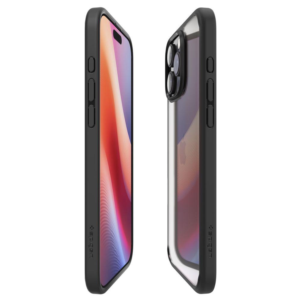 Spigen Ultra Hybrid Matte Black Hülle für iPhone 16 Pro