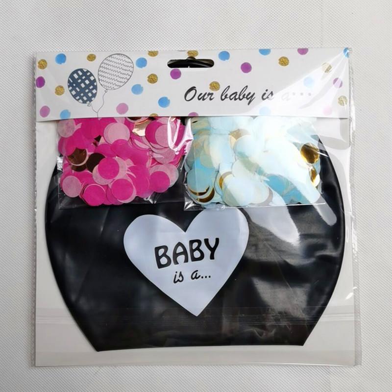 

36-дюймовый набор воздушных шаров с указанием пола ребенка, украшение для вечеринки для мальчика и девочки, кросс-бордовый 1