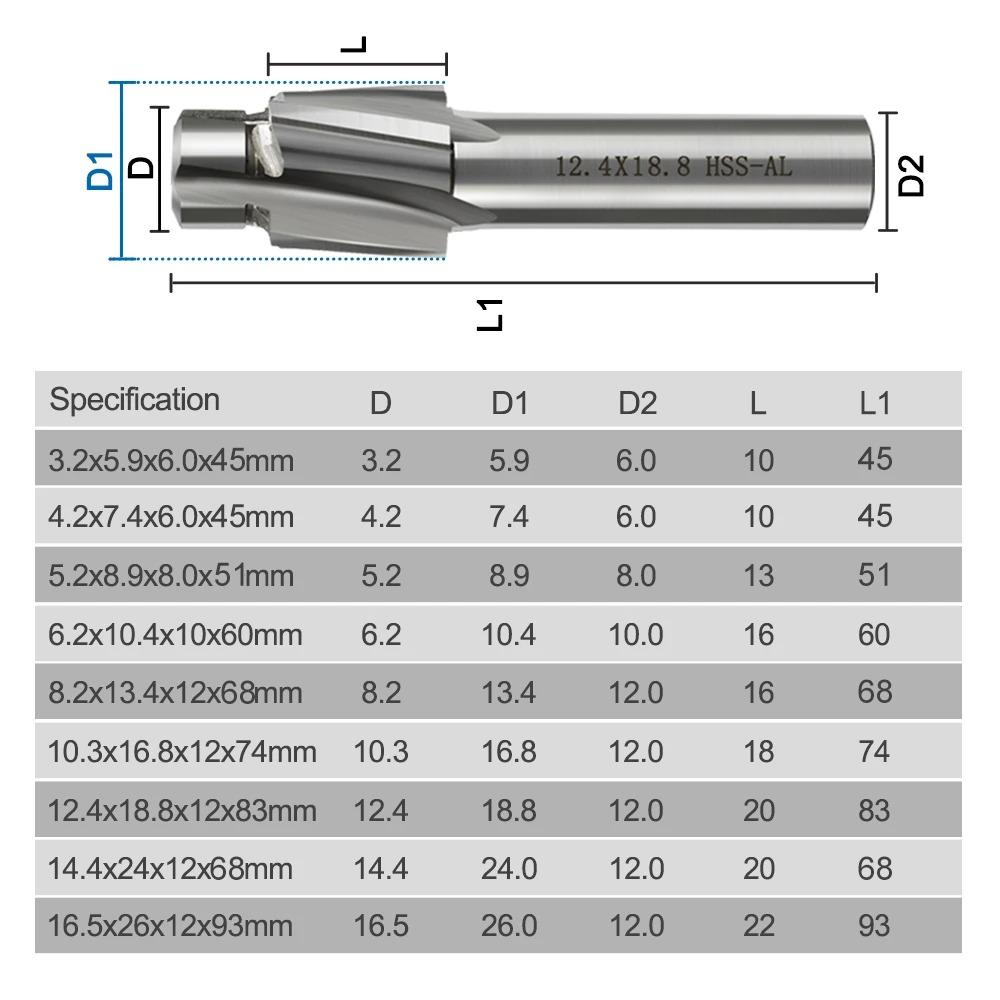 Countersink Cutting Edge Countersink Milling Cutter Countersinking Tool Mechanical Part Processing
