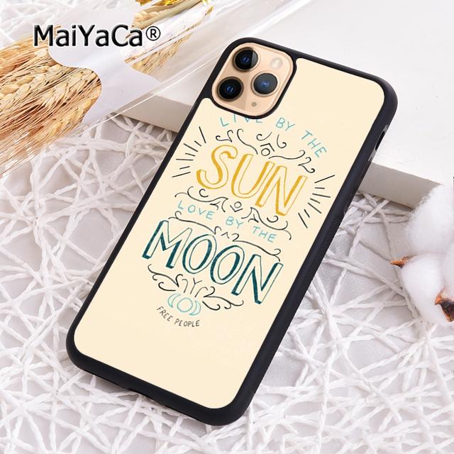 MaiYaCa Sun And Moon Lovely Phone Case Cover For iPhone 17 Air 16 15 plus 11 12 13 14 pro max shell  coque