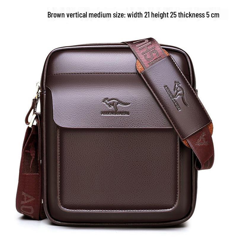 Kangaroo Men's Crossbody Bag - Single Shoulder Bag for Business Travel and Casual Wear