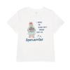 Women's Cute Bear Print Japanese Style Cotton Tee - Short Sleeves, Straight Shoulders, Youthful & Trendy Design