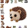 Cute Diy Handmade Colorful Beaded Animal Figurines Material Kit Perfect For Home Desktop Decor Ideal Gifts For Craft Lovers