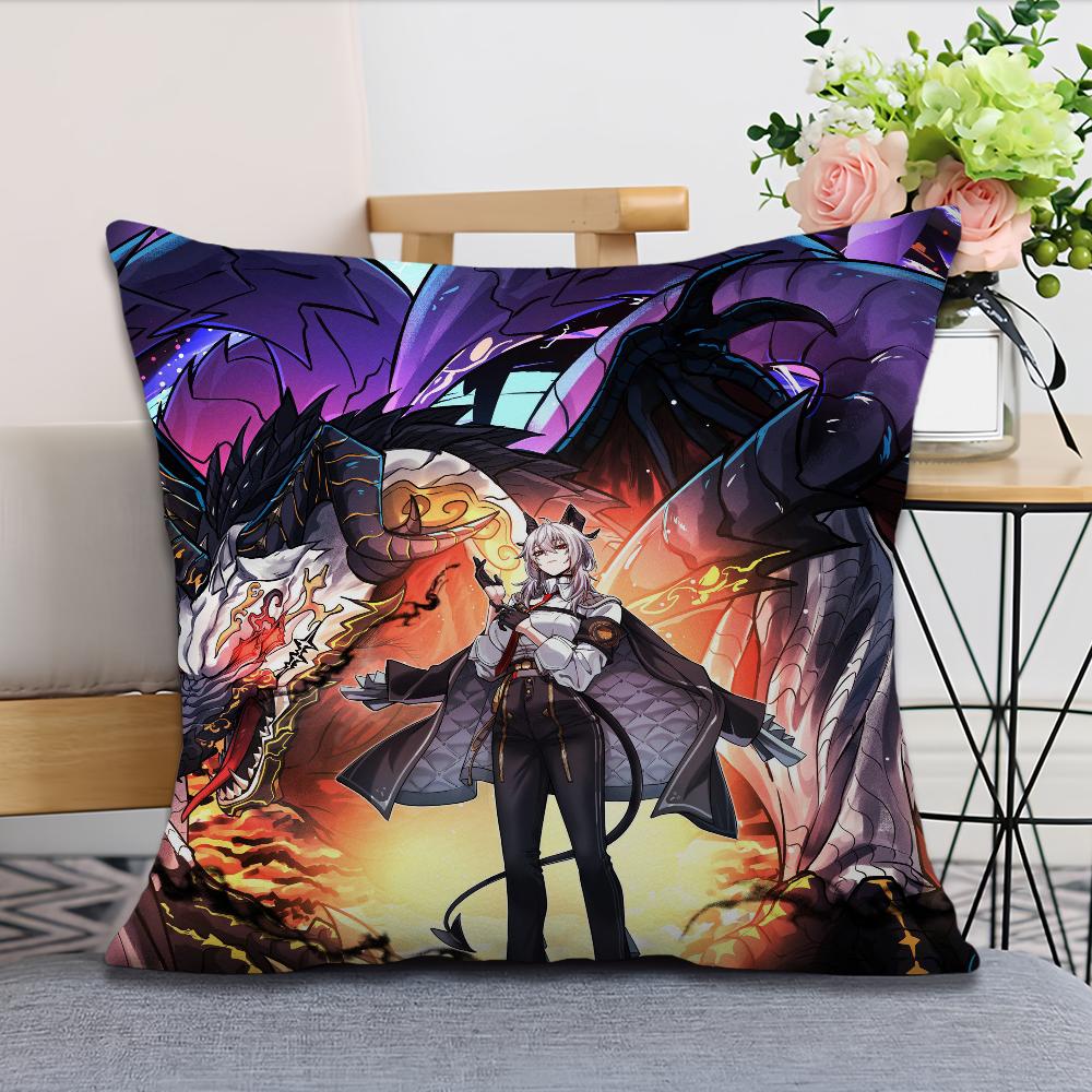 

Game Wuthering Waves Zani cushion cover Pillow Case Square Cushion Room Bedroom Headboard Sofa Living Backrest Nap Time 12x12Inch