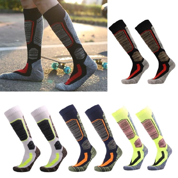 Cotton Ski Socks Compression Snowboard Socks Knee High Thermal Socks, Breathable