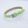 Y2k 8mm PU-Leder Armband Quadratische Schnalle Langstrecken Touch-Armband für Schiebebuchstaben-Anhänger DIY Schmuckherstellung Geschenk für Frauen